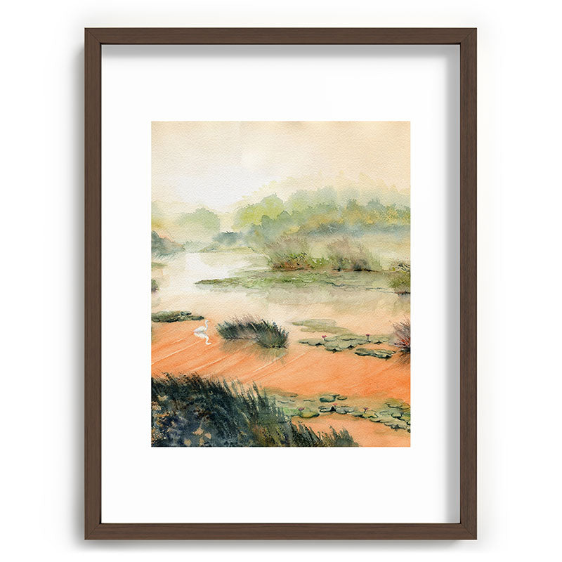 Egret On The Marsh Framed Art Print Gallery Image 91