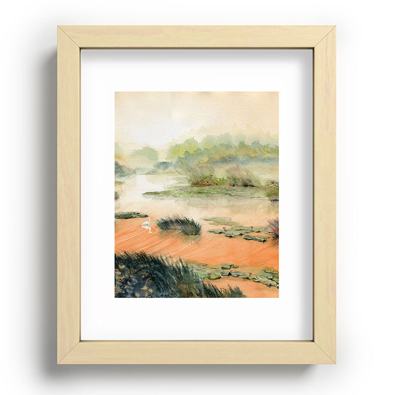 Egret On The Marsh Framed Art Print Gallery Image 95