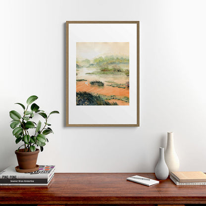Egret On The Marsh Framed Art Print Gallery Image 18
