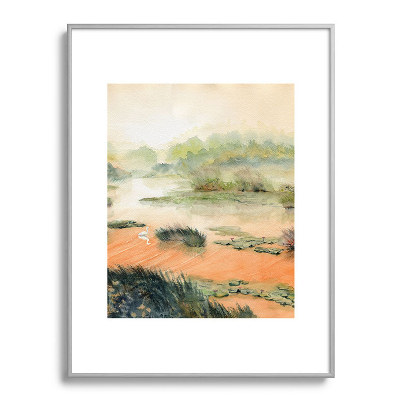 Egret On The Marsh Framed Art Print Gallery Image 135