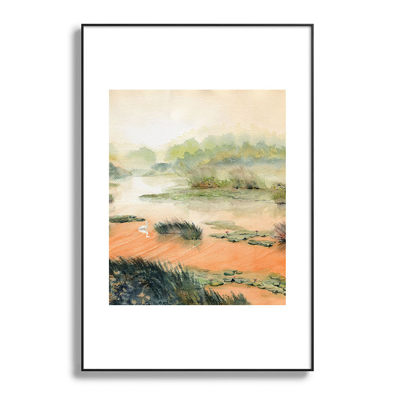 Egret On The Marsh Framed Art Print Gallery Image 119