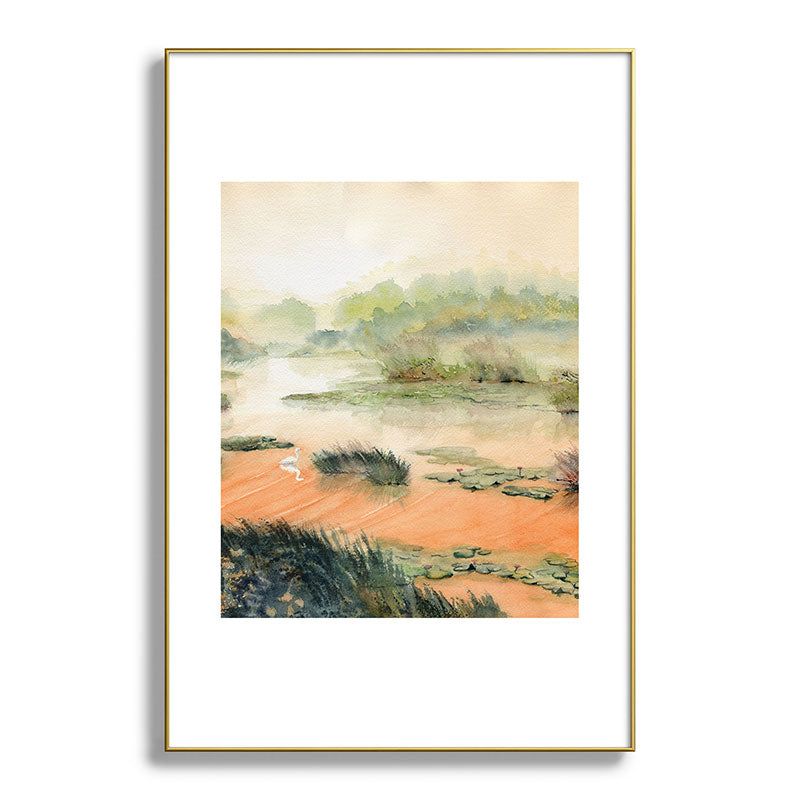 Egret On The Marsh Framed Art Print Gallery Image 127