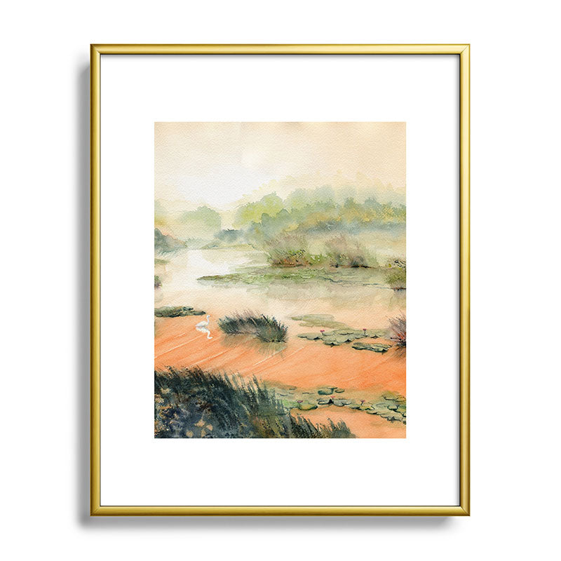 Egret On The Marsh Framed Art Print Gallery Image 120