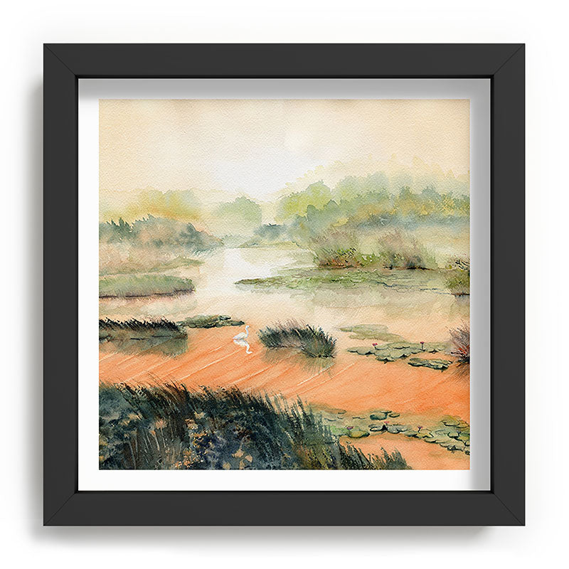 Egret On The Marsh Framed Art Print Gallery Image 90