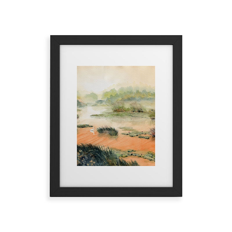 Egret On The Marsh Framed Art Print Gallery Image 44