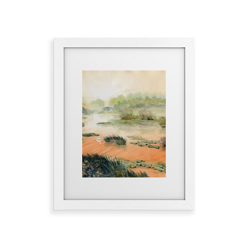 Egret On The Marsh Framed Art Print Gallery Image 69