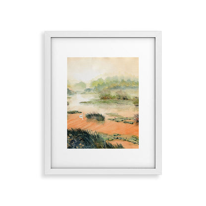 Egret On The Marsh Framed Art Print Gallery Image 30