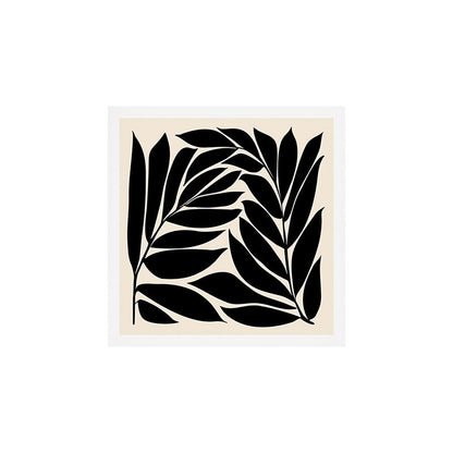 Black Seagrass Shapes Drawing Art Print Gallery Image 2