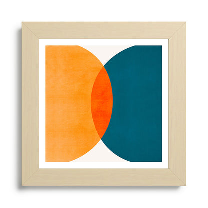 Mid Century Eclipse / Abstract Geometric Framed Art Print Gallery Image 68