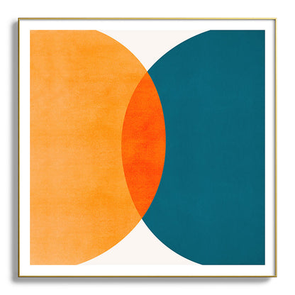 Mid Century Eclipse / Abstract Geometric Framed Art Print Gallery Image 139