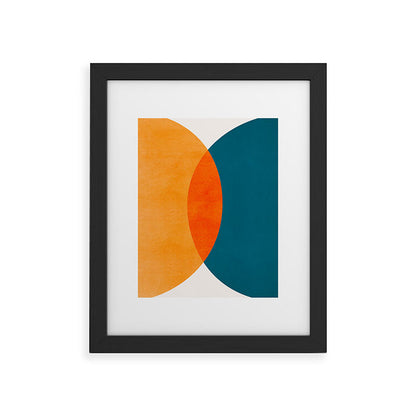 Mid Century Eclipse / Abstract Geometric Framed Art Print Gallery Image 41