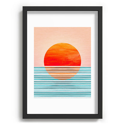 Minimalist Sunset III / Abstract Landscape Framed Art Print Gallery Image 81
