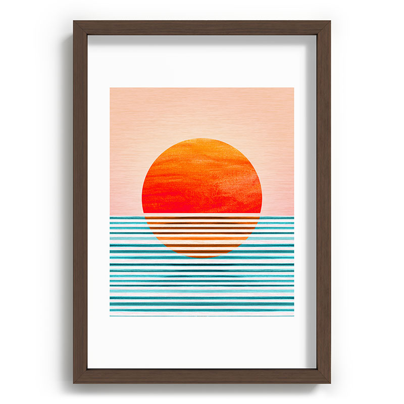 Minimalist Sunset III / Abstract Landscape Framed Art Print Gallery Image 89
