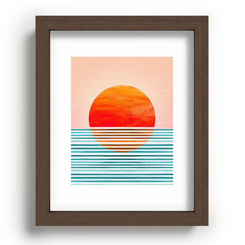 Minimalist Sunset III / Abstract Landscape Framed Art Print Gallery Image 88