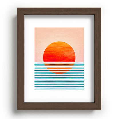 Minimalist Sunset III / Abstract Landscape Framed Art Print Gallery Image 88