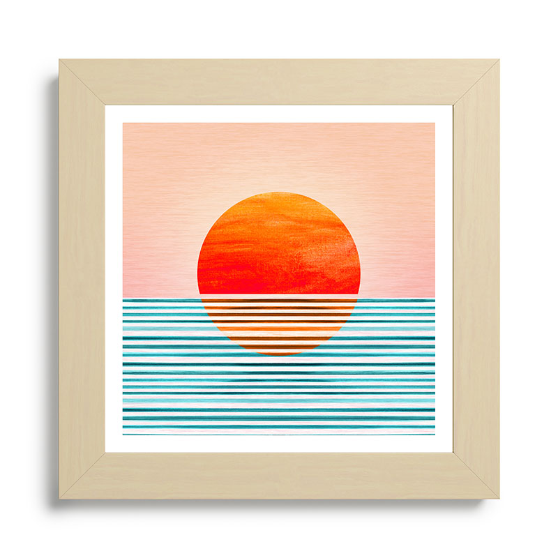 Minimalist Sunset III / Abstract Landscape Framed Art Print Gallery Image 68