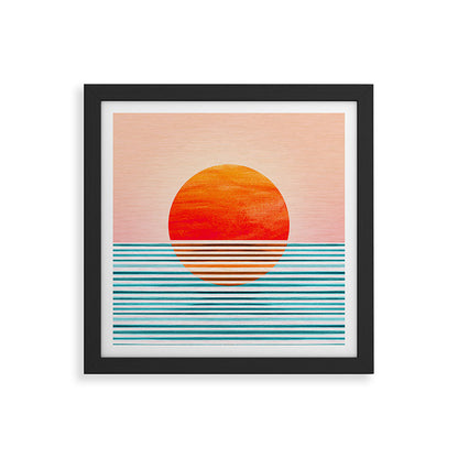 Minimalist Sunset III / Abstract Landscape Framed Art Print Gallery Image 50