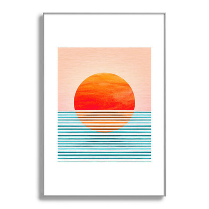 Minimalist Sunset III / Abstract Landscape Framed Art Print Gallery Image 138