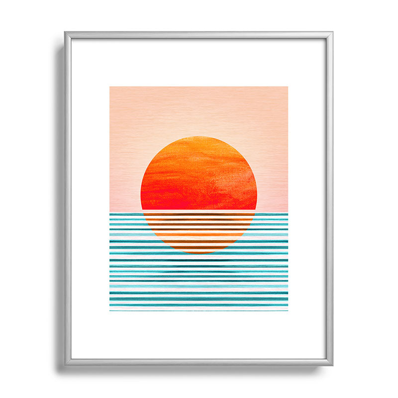 Minimalist Sunset III / Abstract Landscape Framed Art Print Gallery Image 131