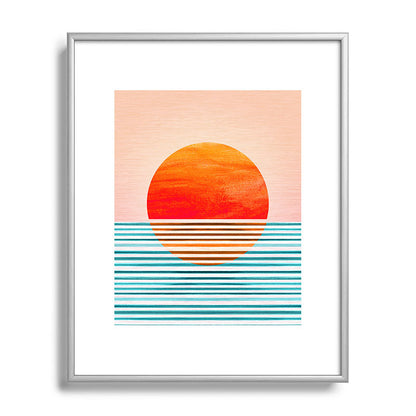 Minimalist Sunset III / Abstract Landscape Framed Art Print Gallery Image 131
