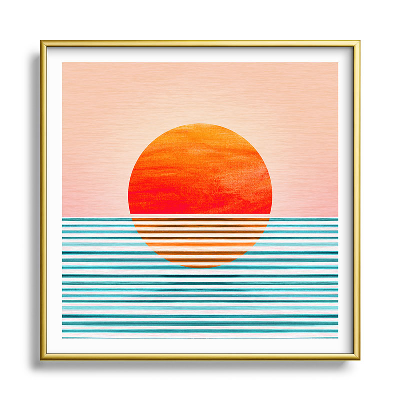 Minimalist Sunset III / Abstract Landscape Framed Art Print Gallery Image 133