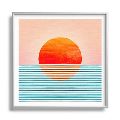 Minimalist Sunset III / Abstract Landscape Framed Art Print Gallery Image 140