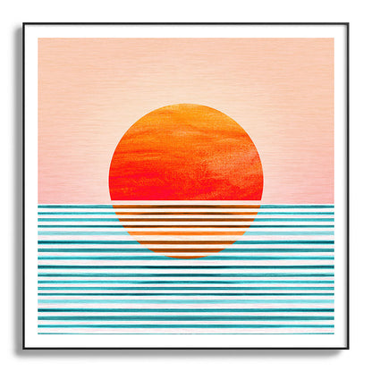 Minimalist Sunset III / Abstract Landscape Framed Art Print Gallery Image 130
