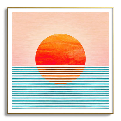 Minimalist Sunset III / Abstract Landscape Framed Art Print Gallery Image 139