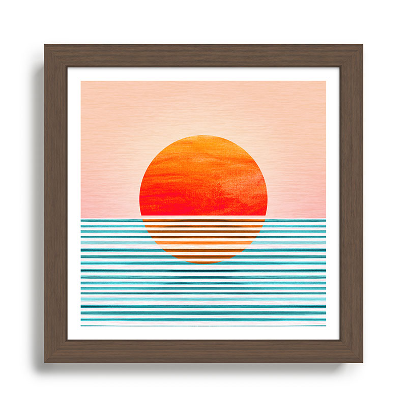 Minimalist Sunset III / Abstract Landscape Framed Art Print Gallery Image 13
