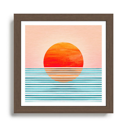 Minimalist Sunset III / Abstract Landscape Framed Art Print Gallery Image 13