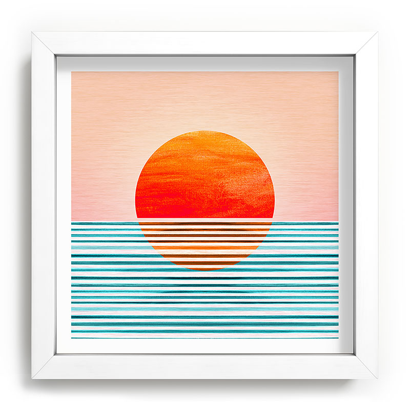 Minimalist Sunset III / Abstract Landscape Framed Art Print Gallery Image 114