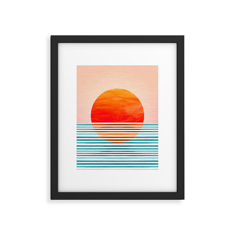 Minimalist Sunset III / Abstract Landscape Framed Art Print Gallery Image 3