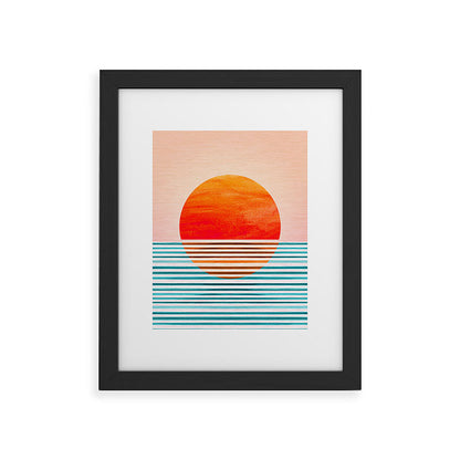 Minimalist Sunset III / Abstract Landscape Framed Art Print Gallery Image 41