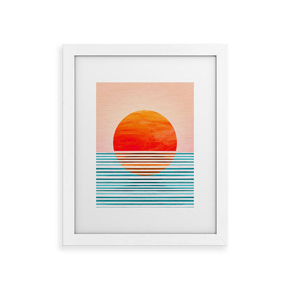 Minimalist Sunset III / Abstract Landscape Framed Art Print Gallery Image 69