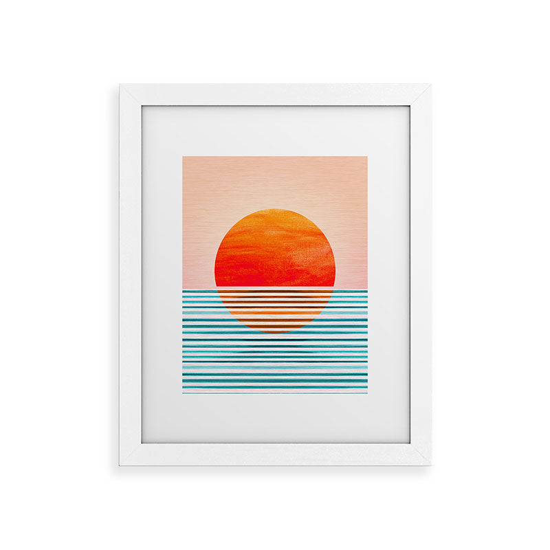 Minimalist Sunset III / Abstract Landscape Framed Art Print Gallery Image 74