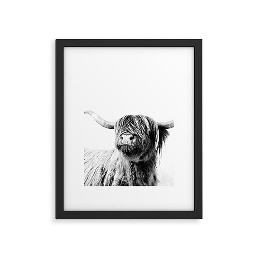 HIGHLAND CATTLE FRIDA Framed Art Print Gallery Image 1
