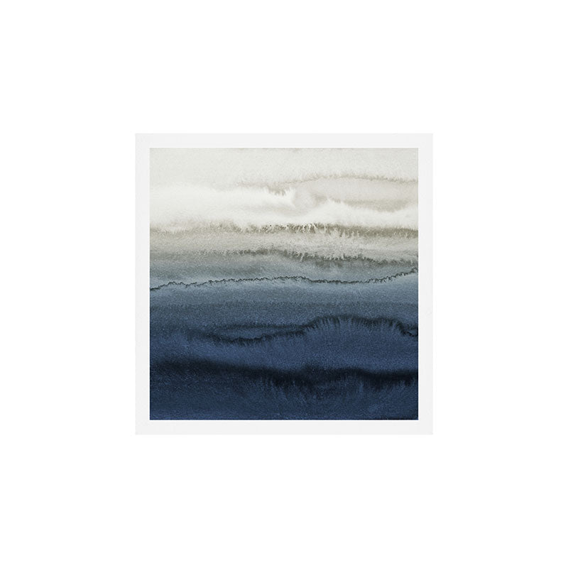 WITHIN THE TIDES - CRUSHING WAVES BLUE Art Print Gallery Image 1