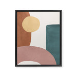 Abstract Earth 1-1 - Painted Shapes Framed Canvas Print Gallery Image 1