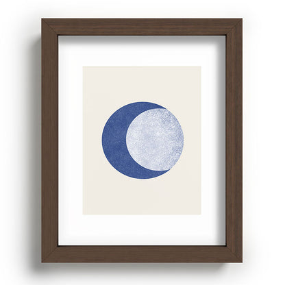 Moon Crescent - Blue Framed Art Print Gallery Image 86