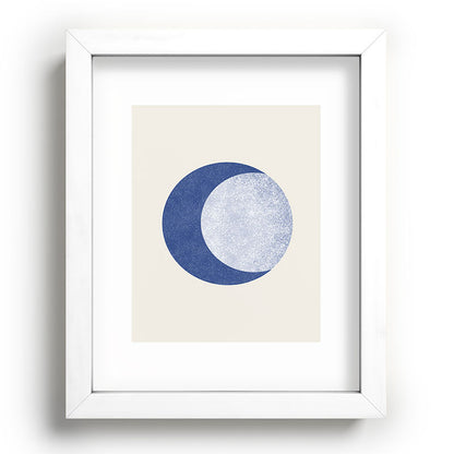 Moon Crescent - Blue Framed Art Print Gallery Image 103