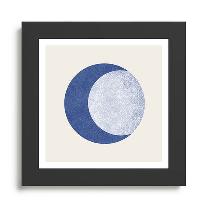 Moon Crescent - Blue Framed Art Print Gallery Image 46