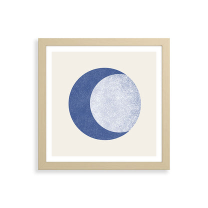 Moon Crescent - Blue Framed Art Print Gallery Image 71