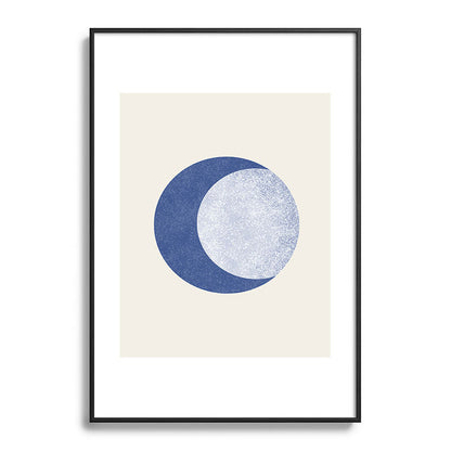Moon Crescent - Blue Framed Art Print Gallery Image 113