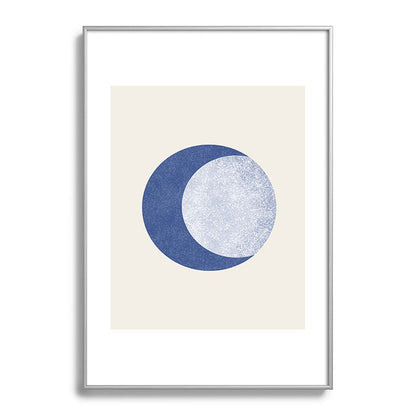 Moon Crescent - Blue Framed Art Print Gallery Image 132