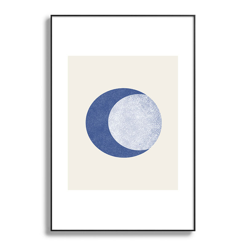 Moon Crescent - Blue Framed Art Print Gallery Image 119