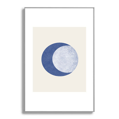 Moon Crescent - Blue Framed Art Print Gallery Image 137