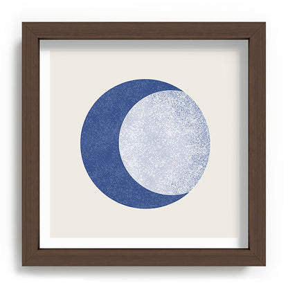 Moon Crescent - Blue Framed Art Print Gallery Image 98