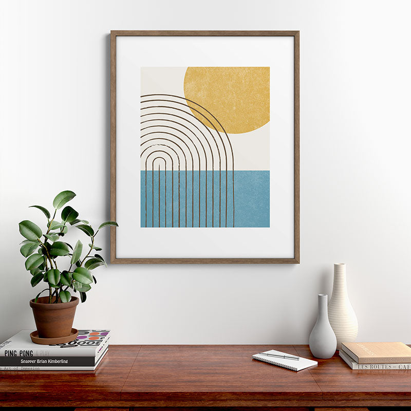 Sunny ocean Framed Art Print Gallery Image 19