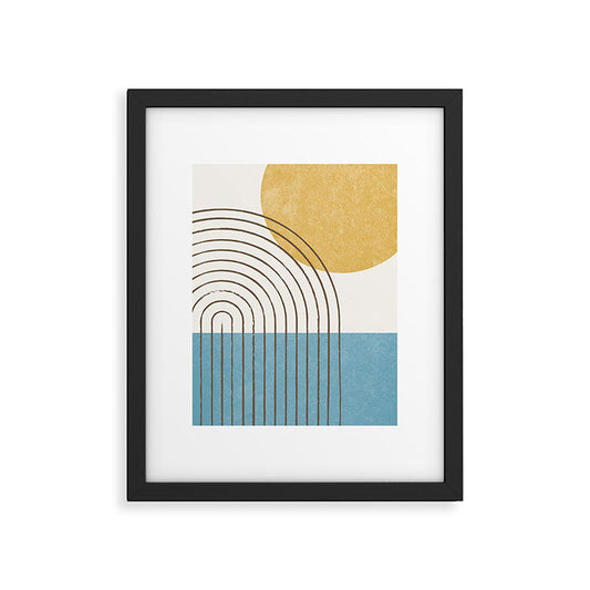 Sunny ocean Framed Art Print Gallery Image 1