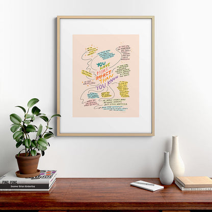 You have more impact than you know Framed Art Print Gallery Image 21